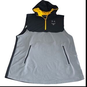 Under Armour Sleeveless Hoodie Men’s XL Project Rock Vanish Bodybuilding Gray